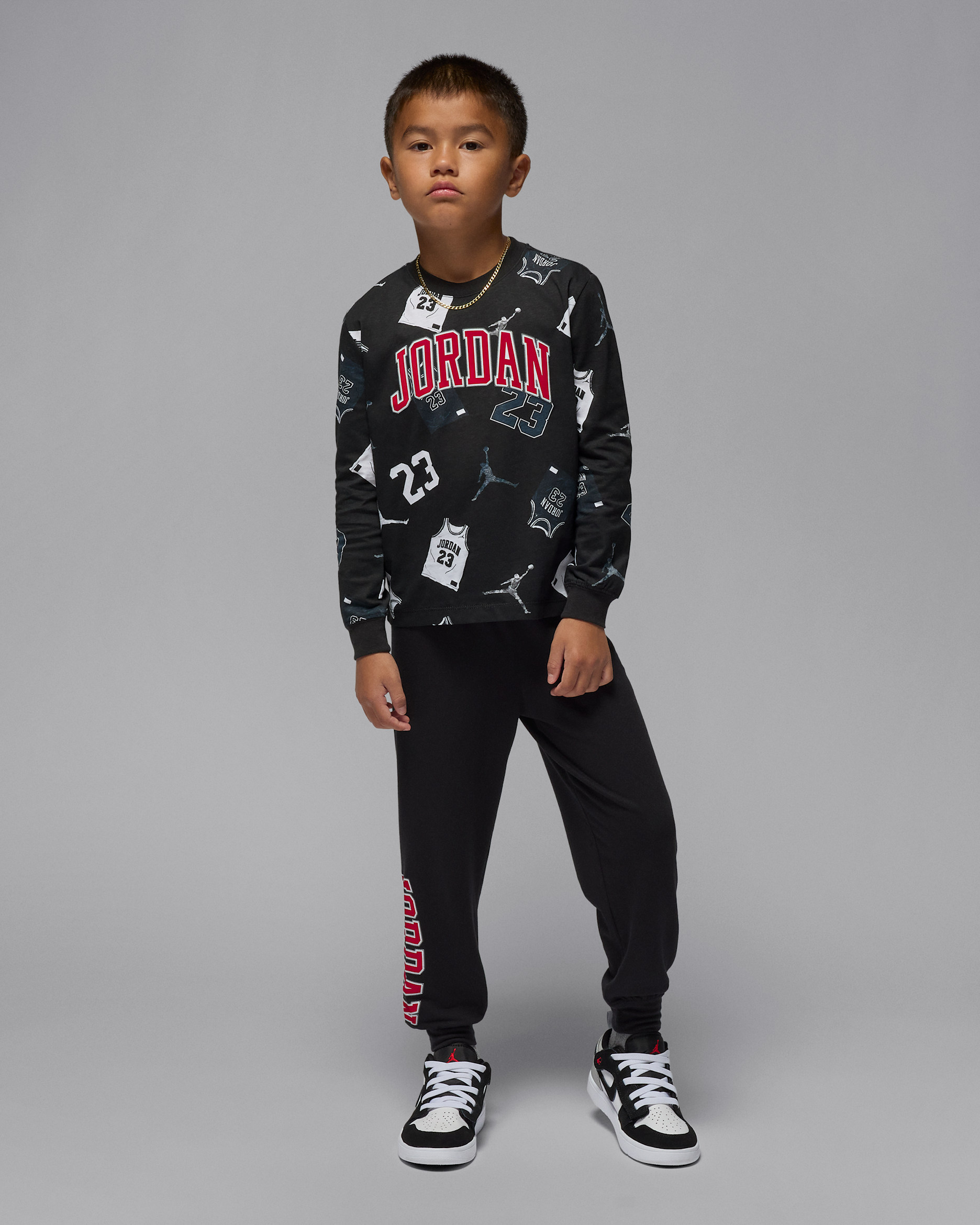 Jordan Younger Kids' 23 Jersey Long-Sleeve T-Shirt and Trouser Set